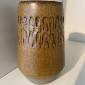 Vase, brun